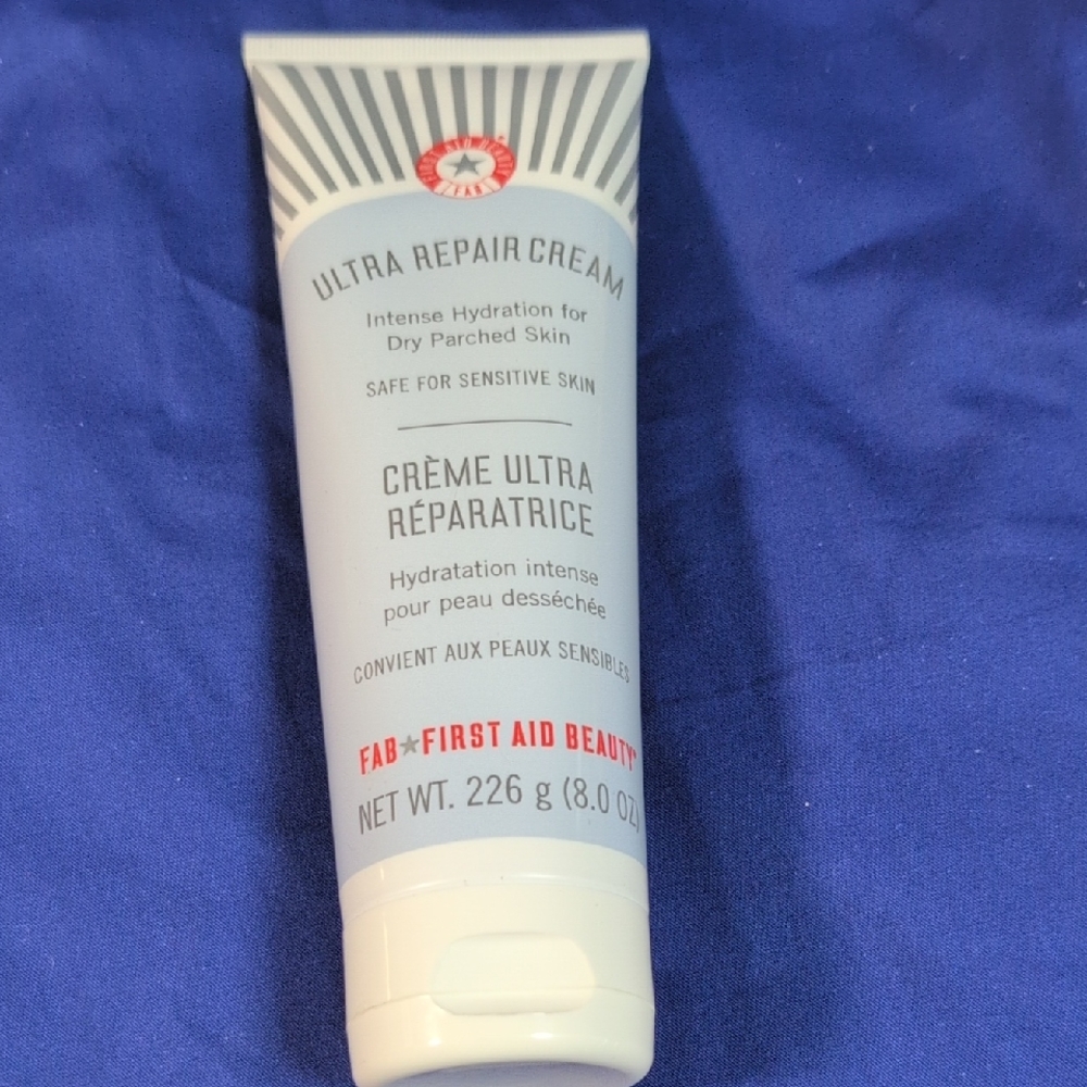 New First Aid Beauty Ultra Repair Cream in White and Red